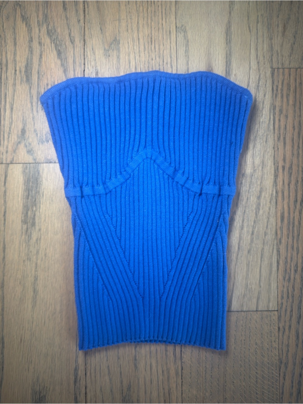 Princess Polly Cobalt Ribbed Strapless Bustier